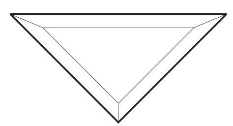 4" Equilateral Triangle Bevel -Single