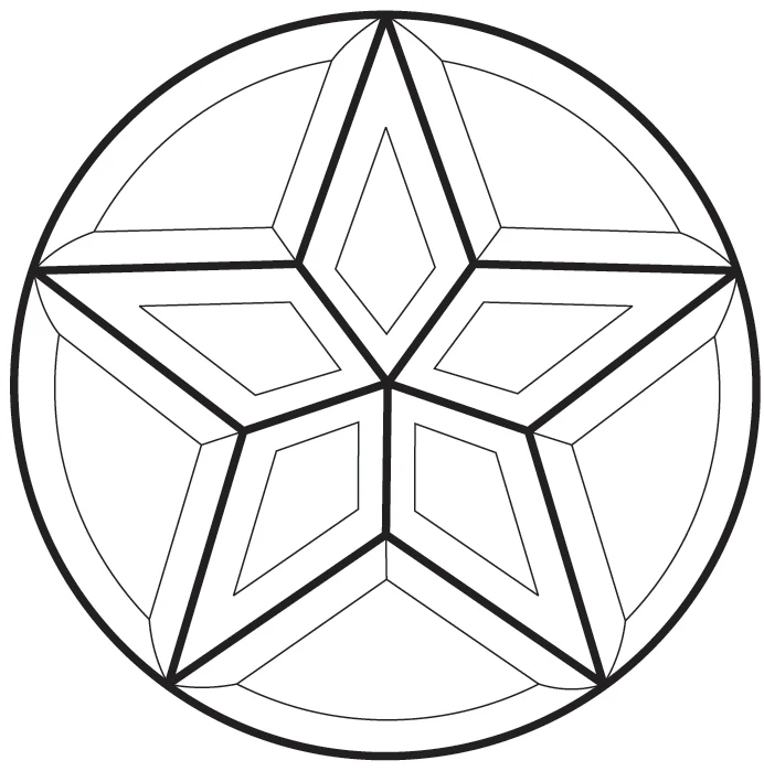 9" Star Bevel Cluster