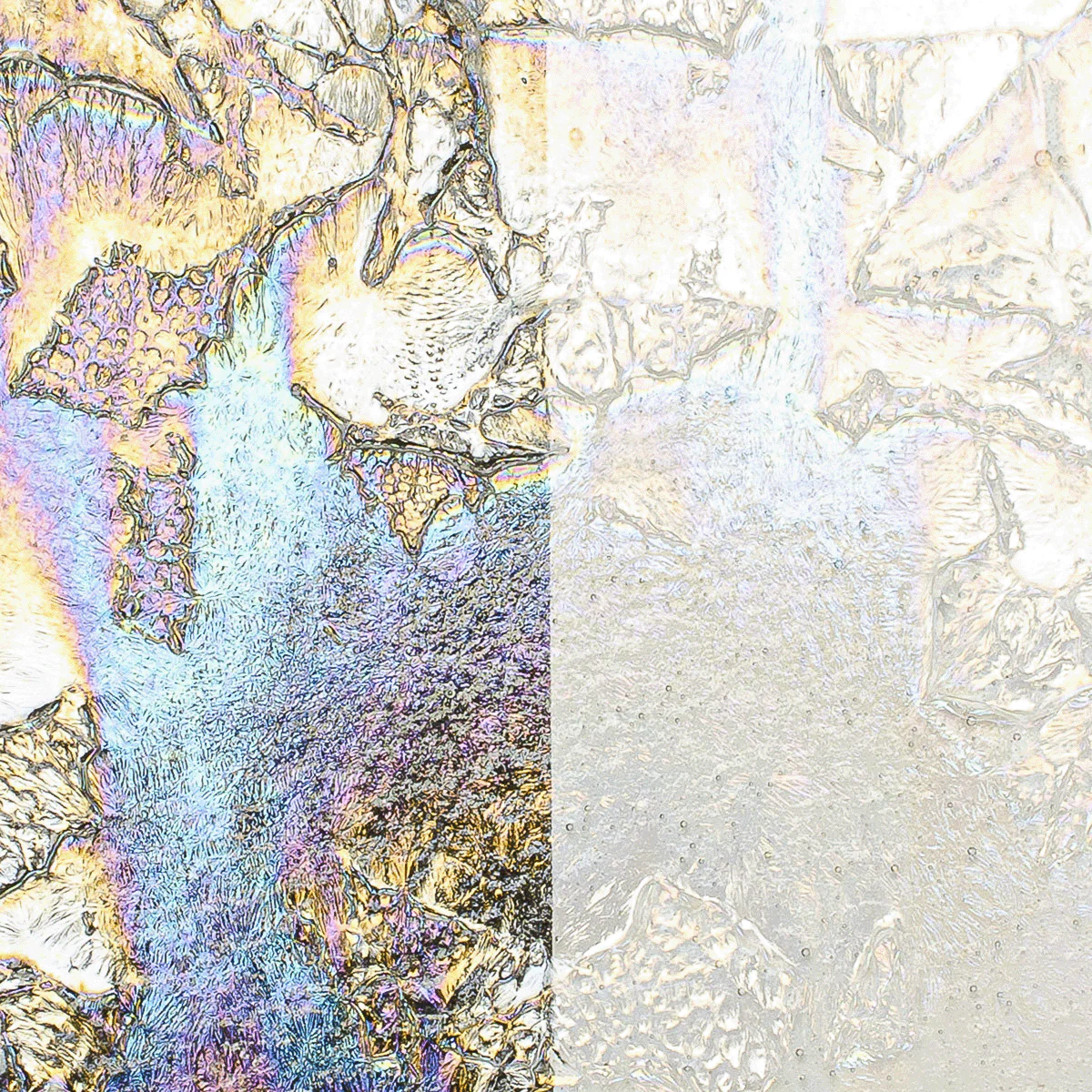 Clear with Clear Fractures Iridescent, 3 mm - Image 2
